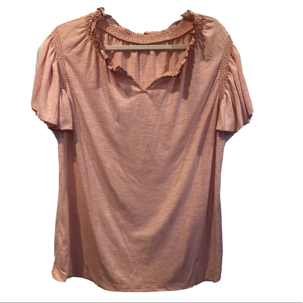 St Johns Bay Pink Blouse Size XL